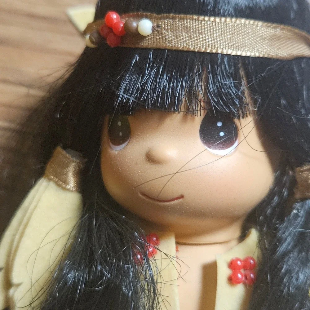 Vintage Precious Moments Eight Little Native American Indian Doll 7
